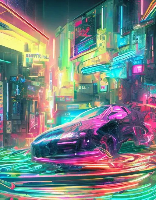 Prompt: neon 4K absract art, beautiful, creative, smooth, hyper resolution, hyper detailed