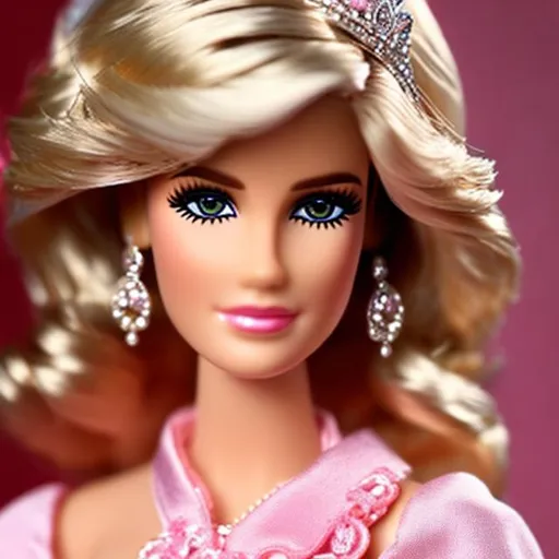 Prompt: Highest quality picture of a very detailed Barbie Princess Diana