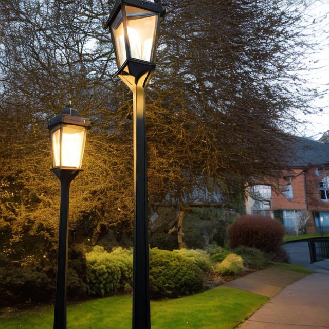 a nighttime picture of a dark garden in england with