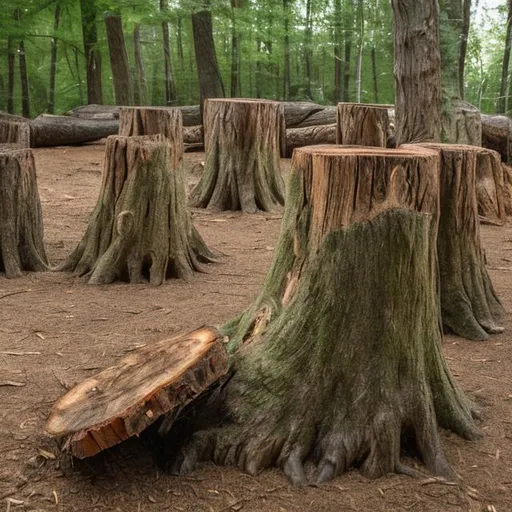 Tree stumps