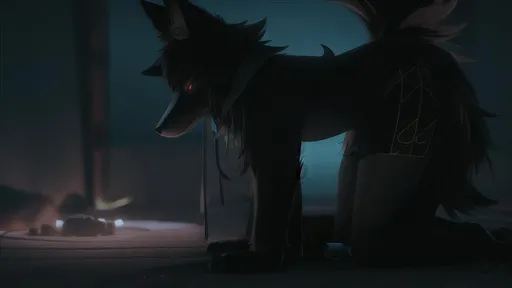 Prompt:  furry anthropomorphic fursuit unreal engine 5 long-shot depression sad EF 100mm