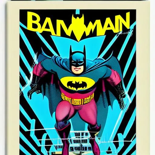 Vintage Batman Comics Artwork