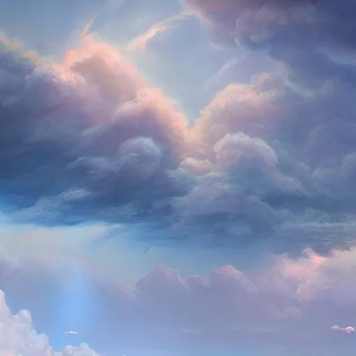 Prompt: a painting of clouds, a detailed matte painting, fantasy art, Artstation, artstation hq, matte painting, artstation hd