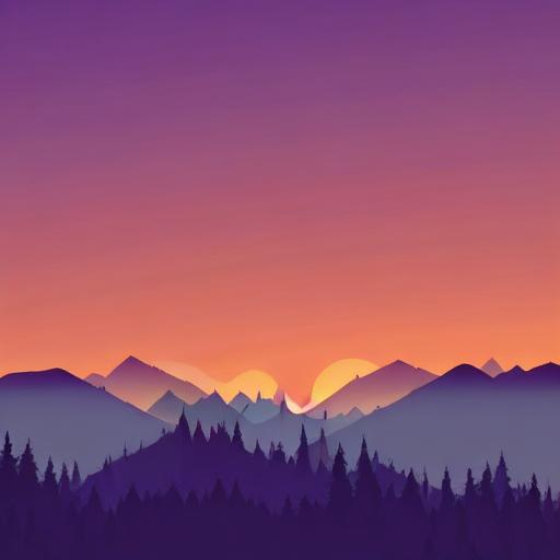 Multiple layers of silhouette mountains, with silhou... | OpenArt