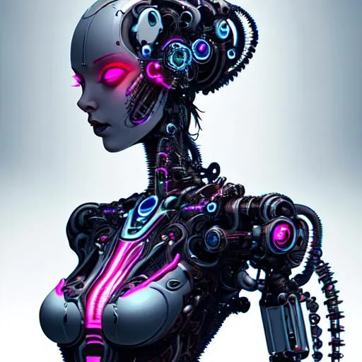 snthwve style nvinkpunk amazing biomechanical cyborg... | OpenArt