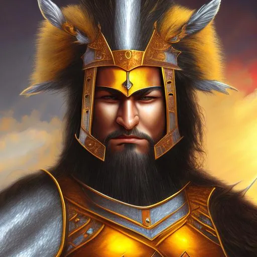 Prompt: warrior expressionisn 