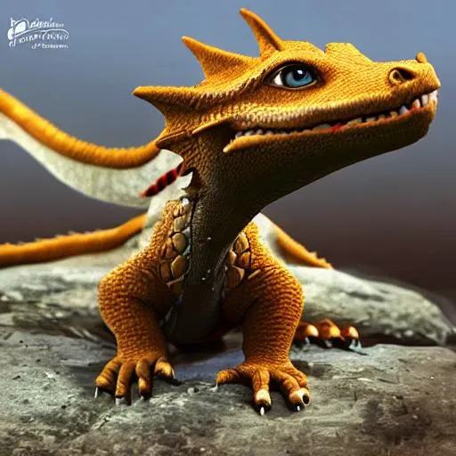 Prompt: Lifelike animated baby dragons, 