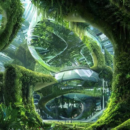 eco futurism rainforest city biomimetic architecture