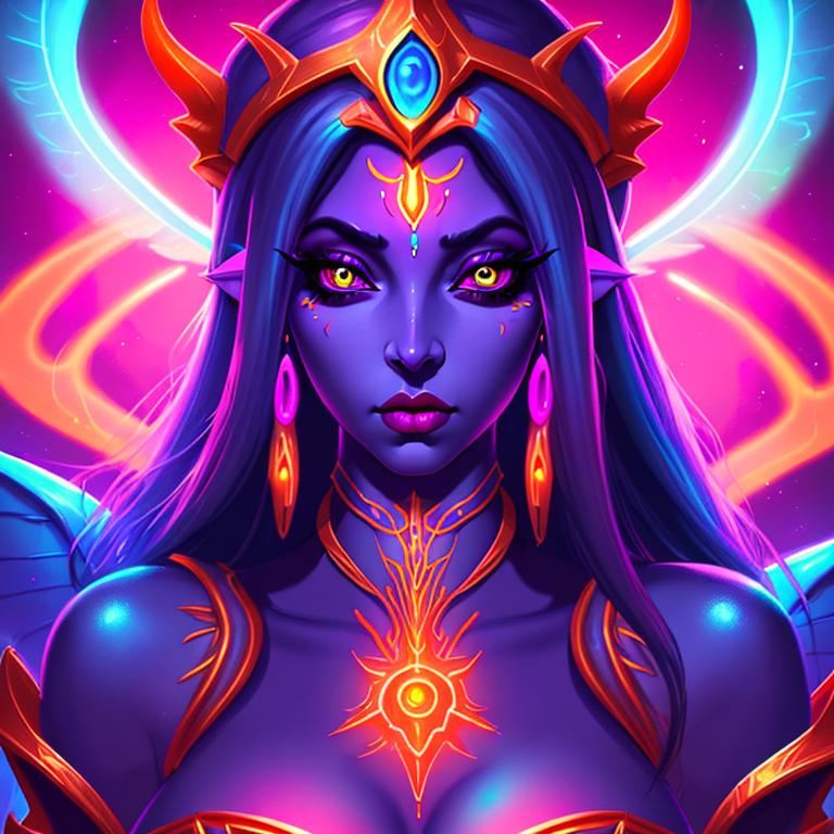 queen azshara, beautiful big eyes, world of warcraft... | OpenArt