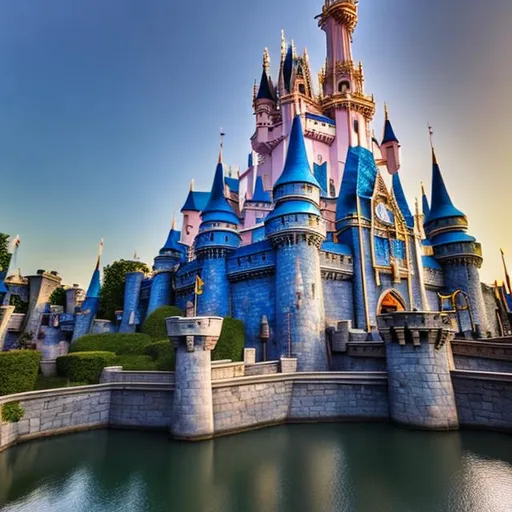 Prompt: Disney Castle