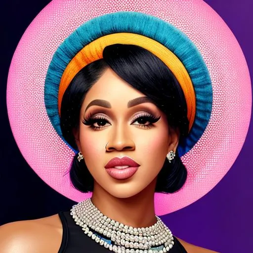 Cardi. B, Portrait, Hyper Realistic | OpenArt