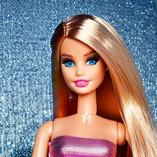 Prompt: Very detailed Barbie wearing Armani 