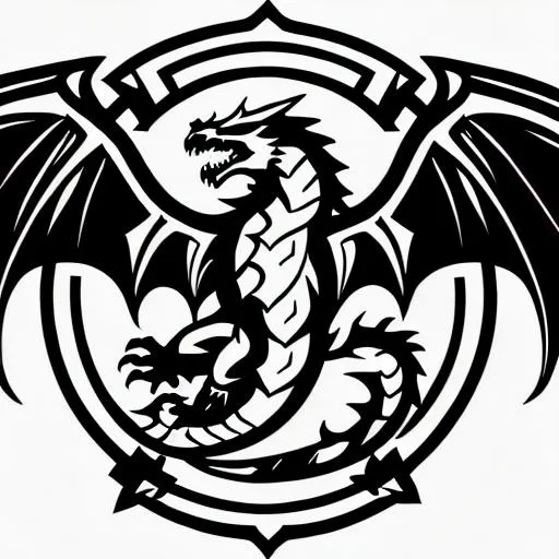 Prompt: dragon emblem