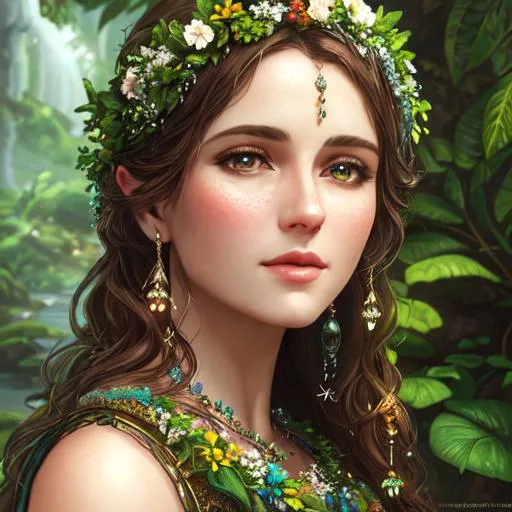 Prompt: create most beautiful photograph of most beautiful fictional, Mother of nature, extremely, detailed environment, detailed background, intricate, detailed skin, natural colors , professionally color graded, photorealism, 8k, moody lighting.