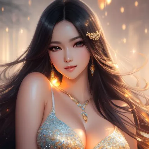 Prompt: splash art, by Greg rutkowski, hyper detailed perfect face,

beautiful kpop idol lying down, full body, long legs, perfect body,

high-resolution cute face, perfect proportions,smiling, intricate hyperdetailed hair, light makeup, sparkling, highly detailed, intricate hyperdetailed shining eyes,  

Elegant, ethereal, graceful,

HDR, UHD, high res, 64k, cinematic lighting, special effects, hd octane render, professional photograph, studio lighting, trending on artstation