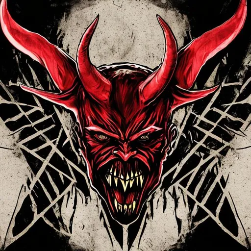 Prompt: Graphic designed devil photos 
