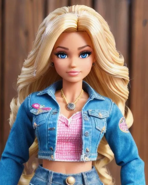 Barbie doll jean online jacket