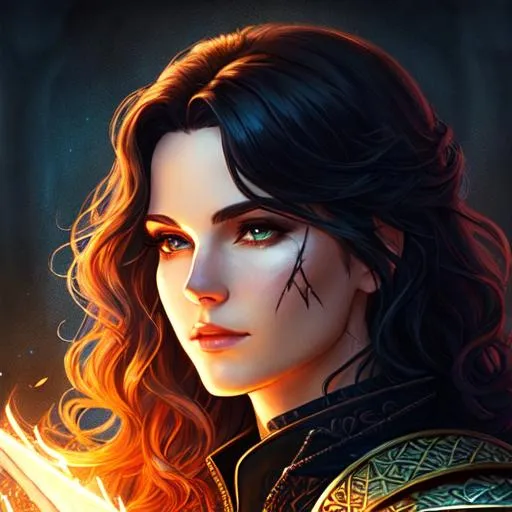 magic, high fantasy, dnd, illustration, portrait, da... | OpenArt