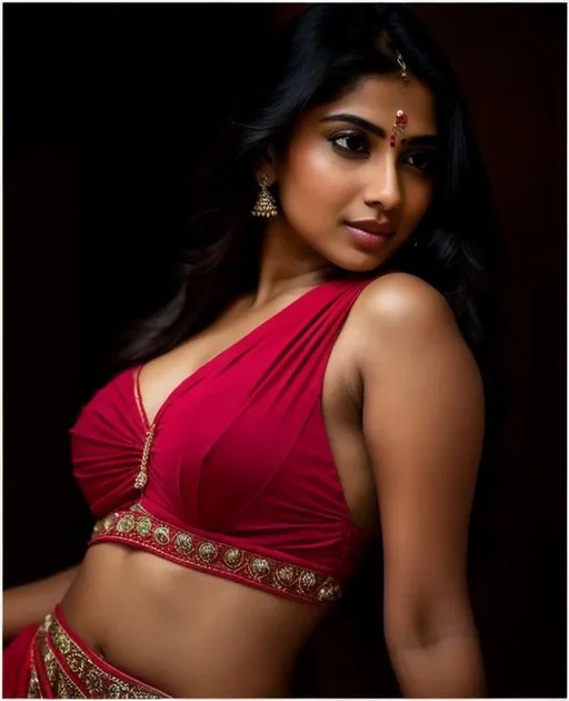 Prompt: Please produce a  picture of a young indian female in sensual pose, intricate design and details, ultra-detailed, highest detail quality, ultra-realistic, photography lighting, full length body shot,  photorealistic, cinematic, movie quality rendering, octane rendering, focused, emotional, epic dramatic lighting, 32k UHD resolution --ar 9:16 --quality 2  --s 750 --v 5.1