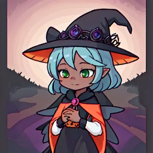 Prompt: sky Witch, colors are sunset-themed, lacy witch hat and witch outfit.
Wood Witch, colors are Ebony, lacy witch hat and witch outfit ebony colored with wood and vine pattern
Sky witch talks to wood witch.

best quality, masterpiece

