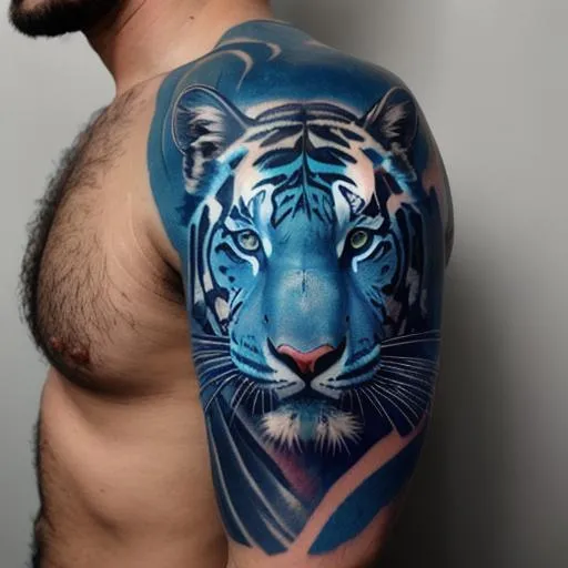 Matt Morrison White Tiger by Matt Morrison : Tattoos