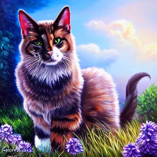 Prompt: Erin hunter warrior cats, warrior cat, feral cat, realistic cat, oil painting, anime, lighting, shadows, nature background, evil cat, fullbody fullbody art, muscular cat, strong cat, mixed breed cat, barn cat, outdoor cat, bald cat, old cat, elder cat, hairless cat