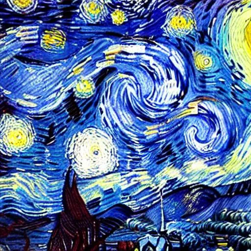 3d image of starry night | OpenArt