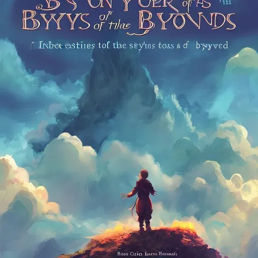 Prompt: A book cover for " stories from beyond the clouds"
