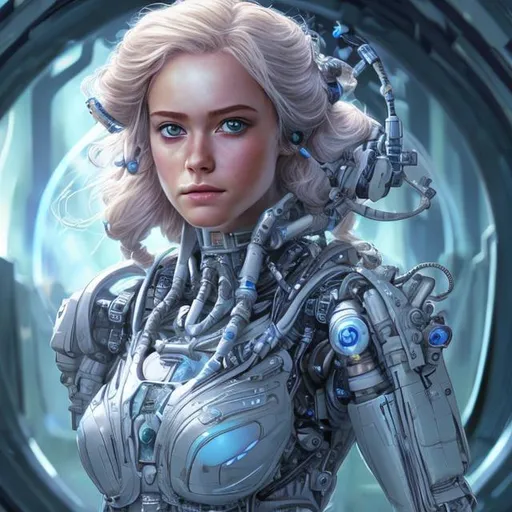 Prompt: most beautiful sci fi princess extremely detailed