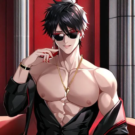 ↳ ❝ [ ꪖꪀ꠸ꪑꫀ ꠸ᥴꪮꪀᦓ ] ¡! ❞  Anime prince, Anime guys shirtless, Dark anime  guys