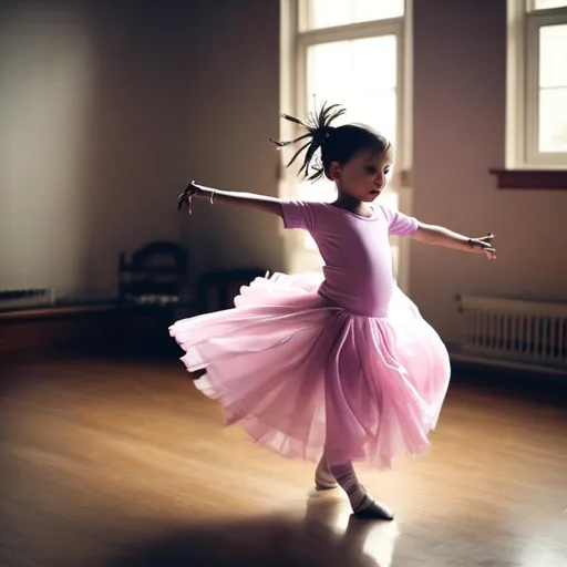 Prompt: beautiful photo of child dancing