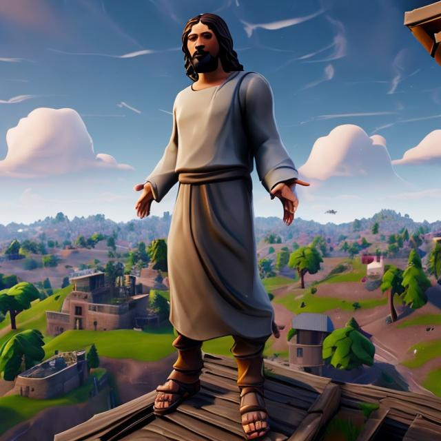 jesus christ does the griddy from fortnite | OpenArt