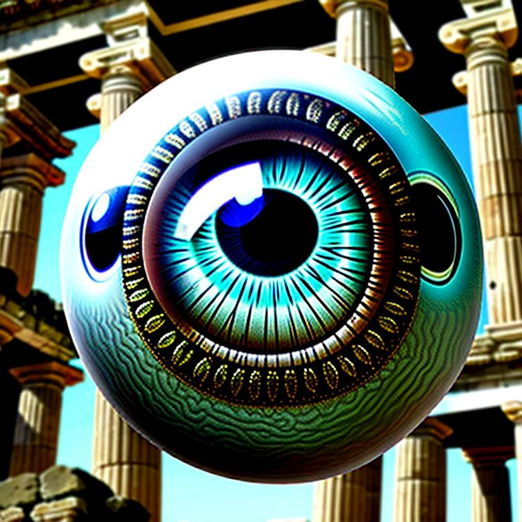 hyperrealistic floating eyeball very large hovering... OpenArt