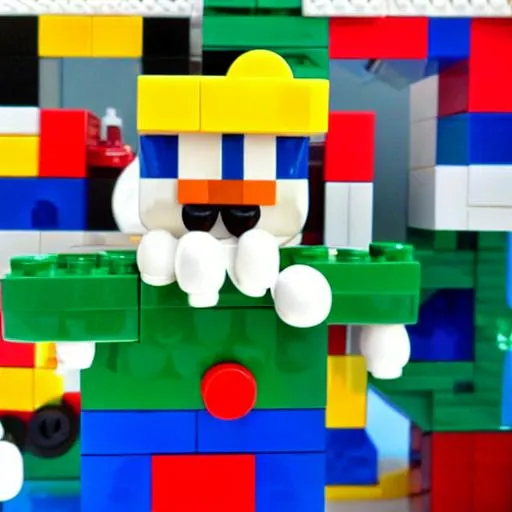 Prompt: lego mario 