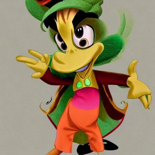 Prompt: panchito from the three caballeros 