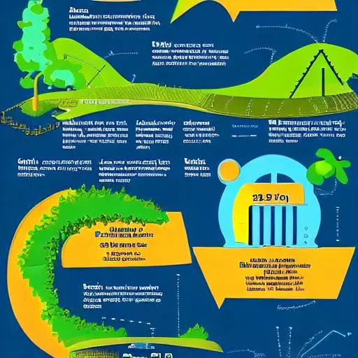 Prompt:  infographics for an off-grid irrigation system

