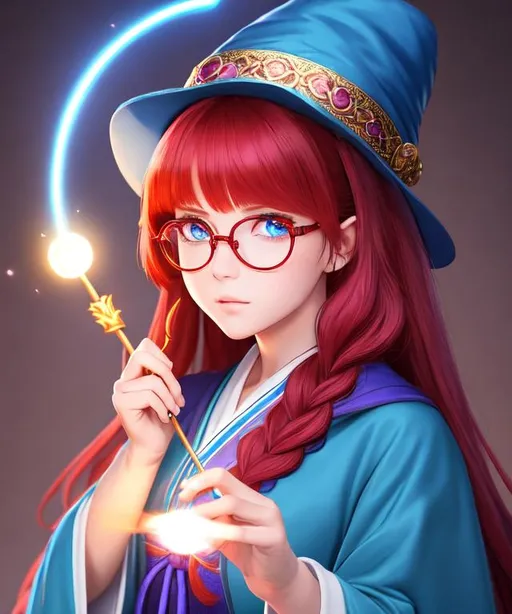 1 girl, photo of sorcerer apprentice with sorcerer h... OpenArt