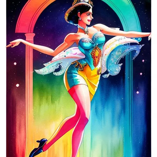 Prompt: art deco, poster, cartoon painting made by Luis Rojo, dance club, old paper, pastel colors, detailed made,
 Pastel colours, centered, approaching perfection, dynamic, highly detailed, watercolour painting, artstation, concept art, smooth, sharp focus, illustration
