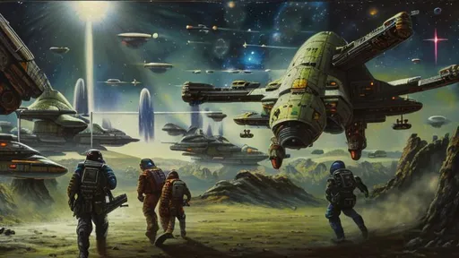 Prompt: phaser, dead, battle, action, war, spaceship, wreck, oil painting, hd quality, UHD, hd , 8k, hyper realism, panned out view resolution, spaceman, ancient, laser, explosion, many colours, spacewar, saucer, ice planet, rotting, rust, pew pew, beam, fire, explosion, dead planet, firepower, robots, zombies,