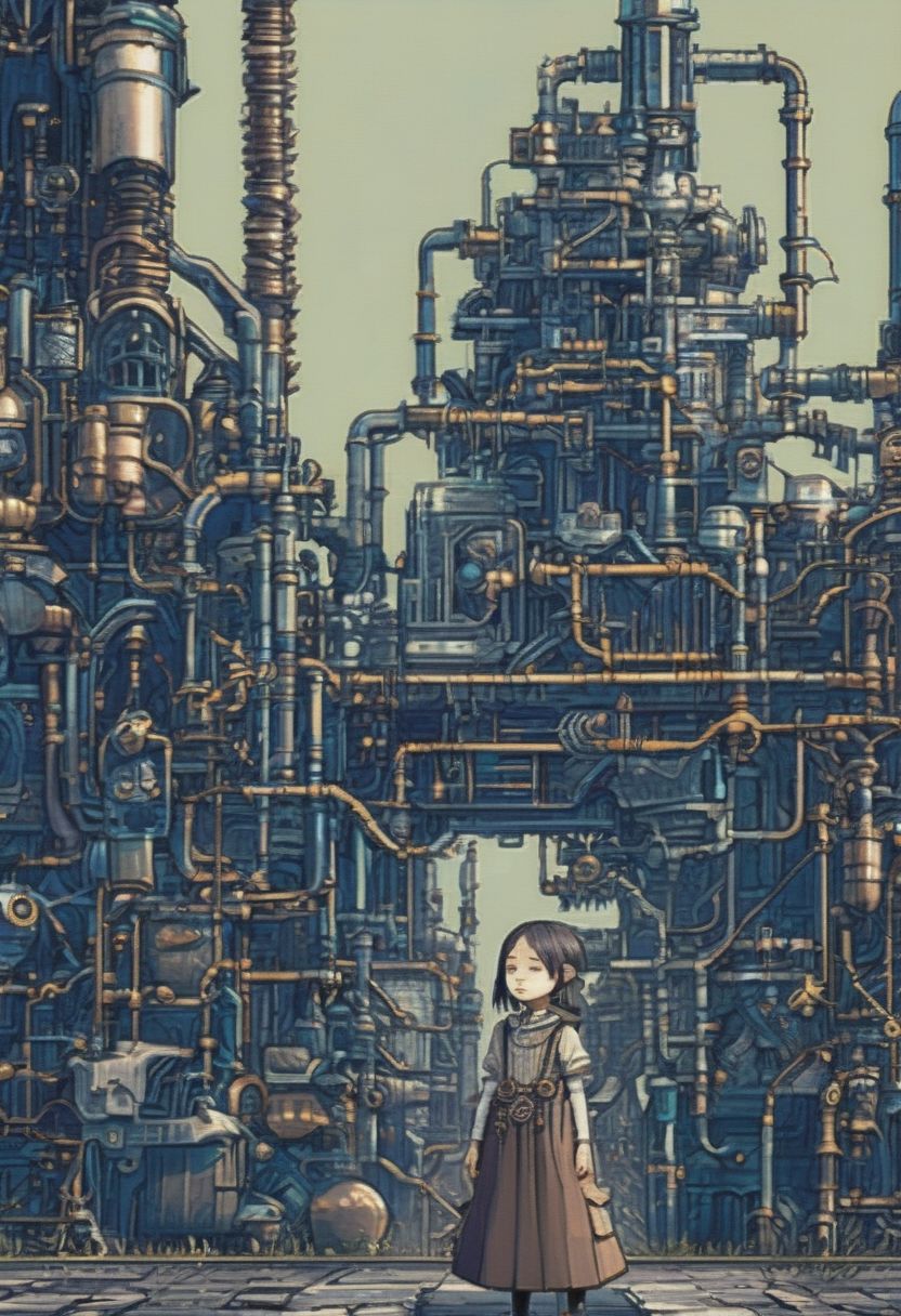 japan industrial anime cityscape panorama illustration generative ai  23913930 Stock Photo at Vecteezy