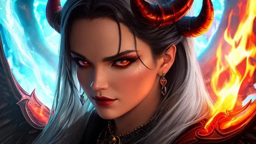 Prompt: Diablo, Devil, Hell, Fire, Brimstone, Demonic, Lucifer, Detailed, Menacing, Majestic, hyperrealistic, super detailed, 8k, high quality, sharp focus, intricate detail, highly detailed, UHD, 8k, high quality, oil painting, hyper realism, Very detailed, clear visible face