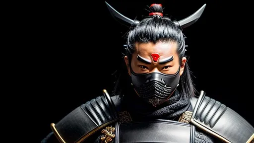 Prompt: Intricately detailed Samurai in Dark grey and Black Colors, Wearing a Oni Mask on his face, Ronin, Photorealistic, Film Quality, Filmic, Hyperrealistic, Hyperdetailed, Japanese Aesthetic, Beautiful Sword Detail, Striking eyes, Inspired by a young Hiroyuki Sanada, dynamic lighting, Striking, Action pose, Movie Quality