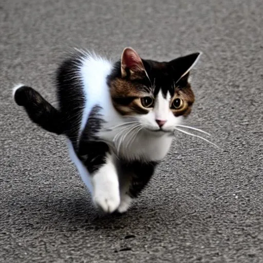 Prompt: A cat is running 