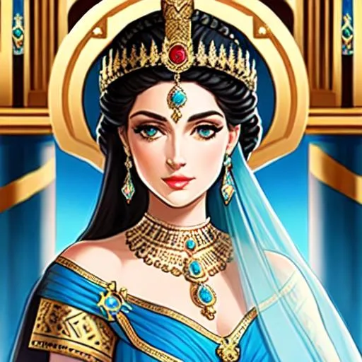 Prompt: Ancient Eqyptian queen