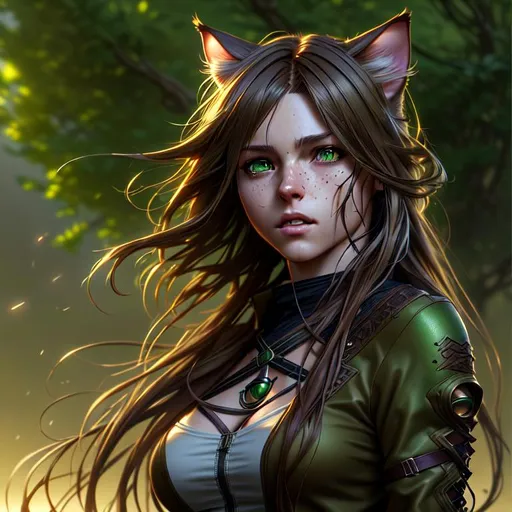 Ultra Photo Realistic, Very Detailed, miqote , Brown... | OpenArt