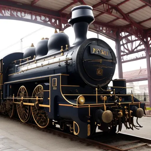 Prompt: Royal queen locomotive 