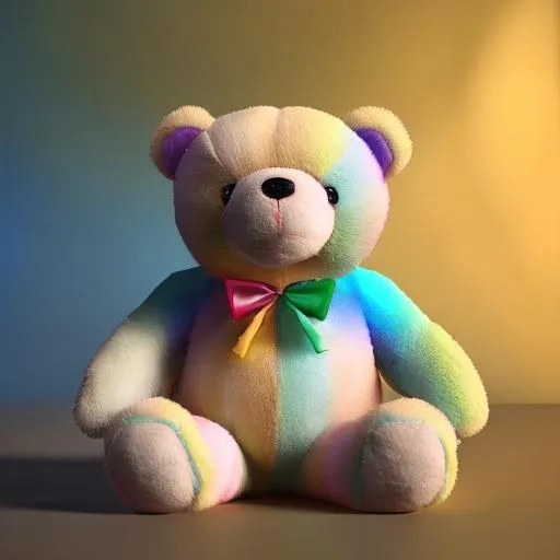 rainbow teddy bear | OpenArt