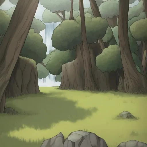 Prompt: natural background for a cartoon