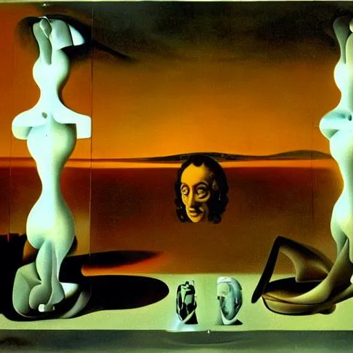 Dali style portrait of artifical intelligence creati...