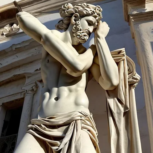 Prompt: Greek art sculpture 
